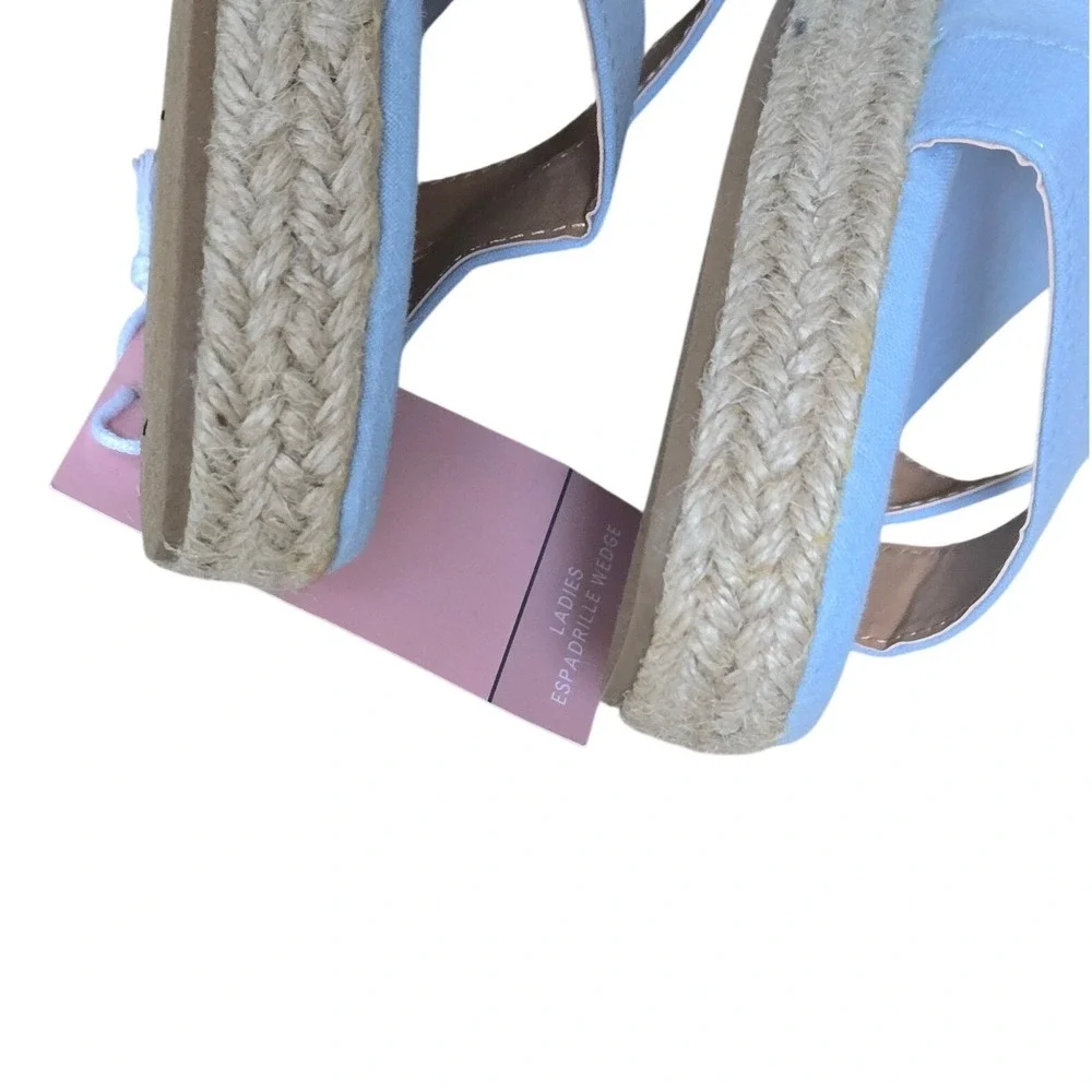 Serra‎ Blue Espadrille Wedge Sandals Women's Size 10 NWT Summer